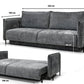Canapé Convertible Azalfi Tweed Gris