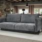 Canapé Convertible Azalfi Tweed Gris