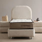 Lit Coffre 1 Place JADE BLANC CASSÉ - Chenille