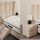 Lit Coffre 1 Place RIO BEIGE - Velours