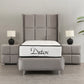 Lit Coffre 1 Place RIO GRIS - Velours