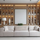 Canapé Modulable Azra Velours Blanc Cassé