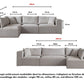 Canapé Modulable Azra Chenille