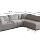 Canapé Modulable Azra Chenille
