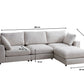 Canapé Modulable Julia Chenille 3+1 Pouf