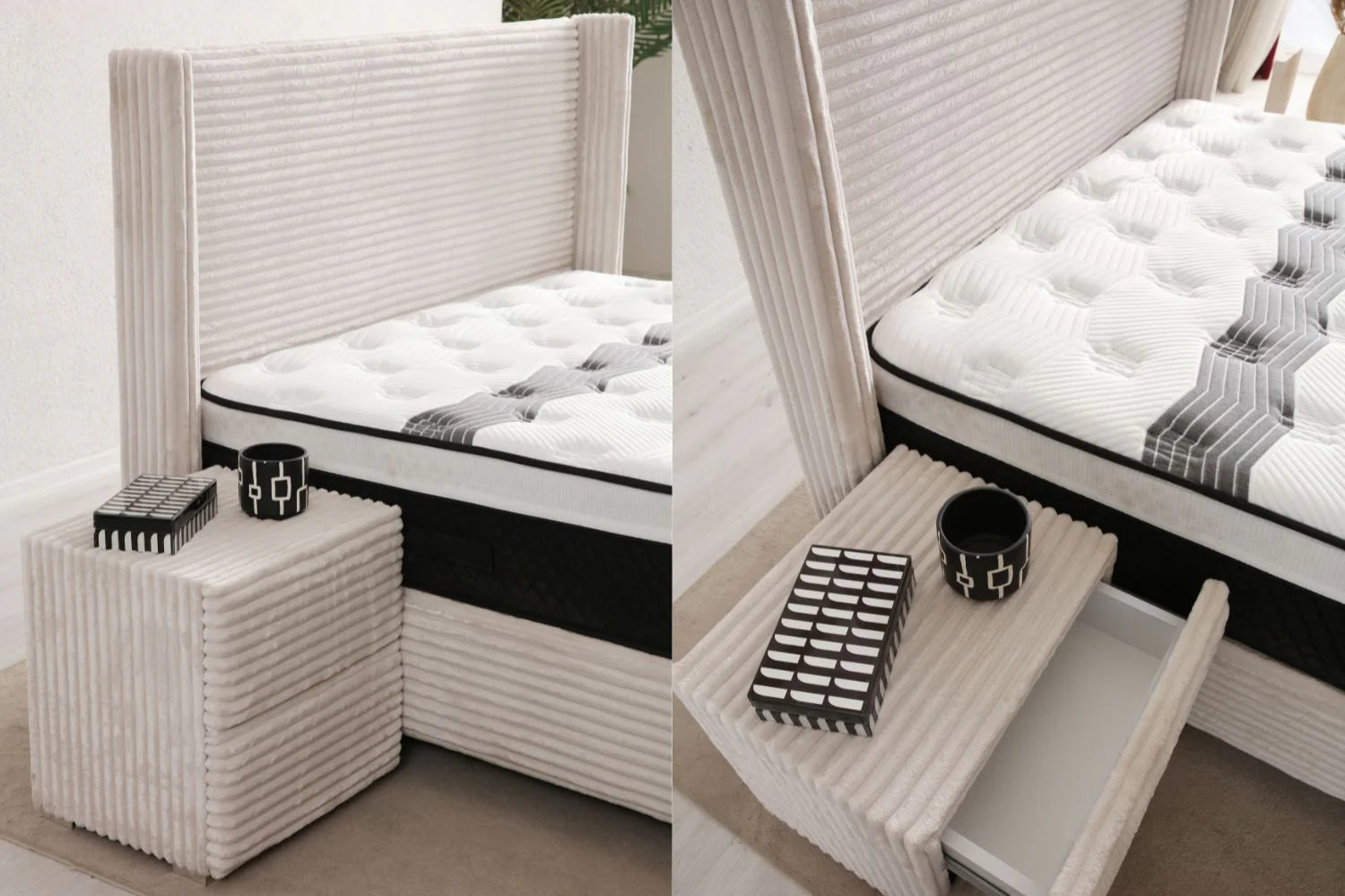 Lit Coffre CLARA BEIGE - Doudoud