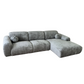 Canapé d'Angle Cloudy Tweed Gris