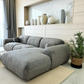 Canapé d'Angle Cloudy Tweed Gris