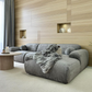 Canapé d'Angle Cloudy Tweed Gris