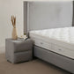 Lit Coffre COCO GRIS - Velours