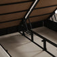 Lit Coffre ALMA BEIGE - Velours
