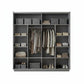 Armoire Dressing Rilona Gris