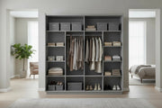 Armoire Dressing Rilona Gris