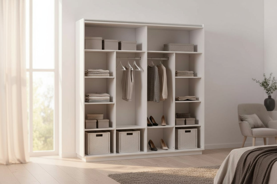 Armoire Dressing Rilona Beige