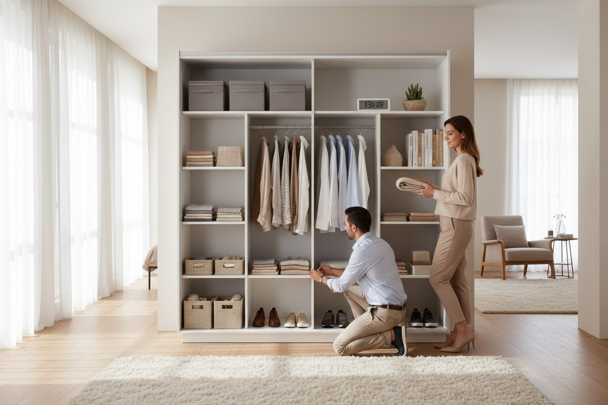 Armoire Dressing Rilona Blanc