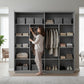 Armoire Dressing Rilona Gris