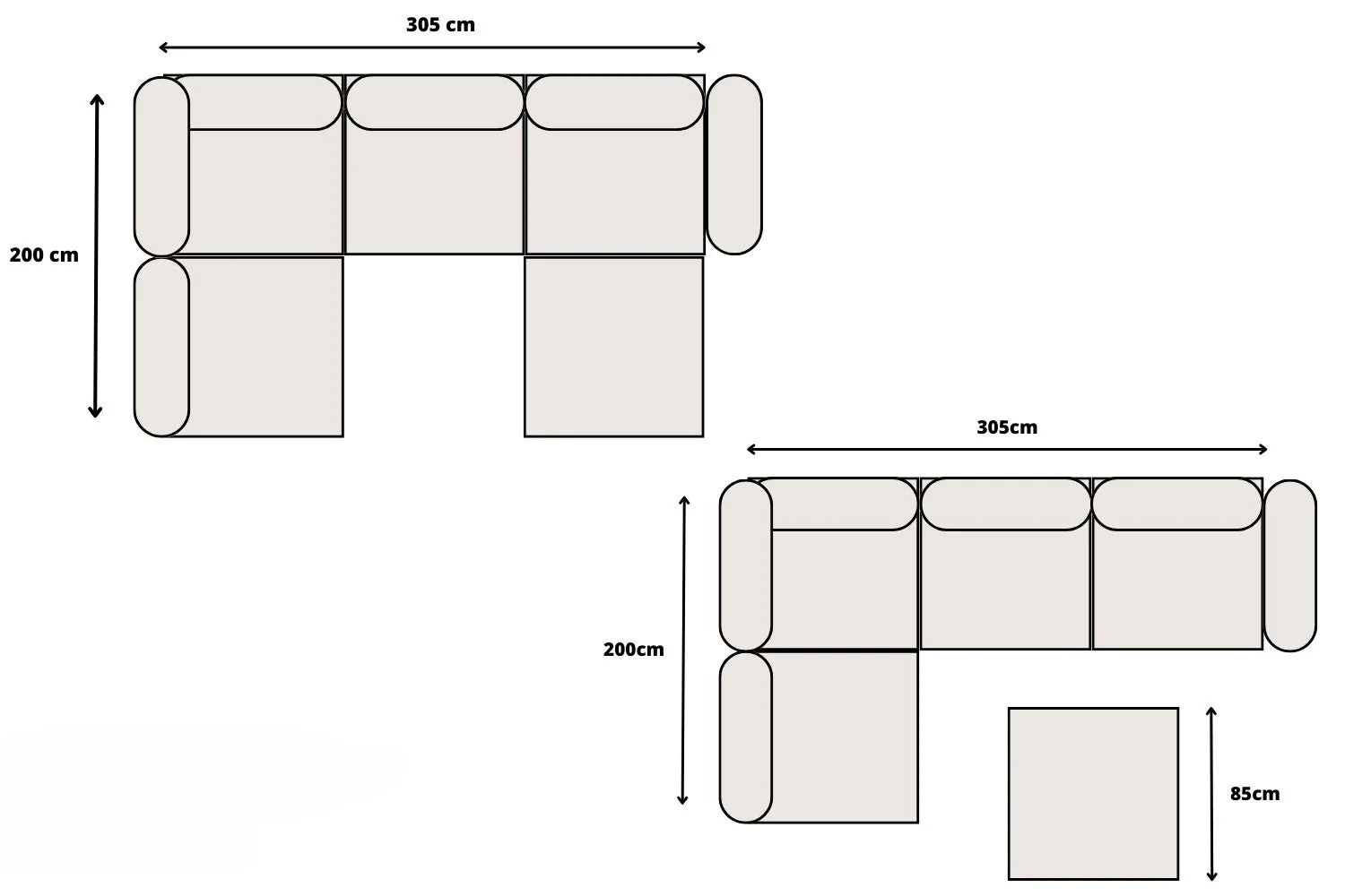 Canapé Modulable Élégance Velours 4+1 Pouf