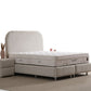 Lit Coffre JADE BLANC CASSÉ - Chenille