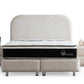 Lit Coffre JADE BLANC CASSÉ - Chenille