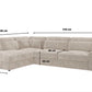 Canapé d'Angle Lexas Tweed Beige