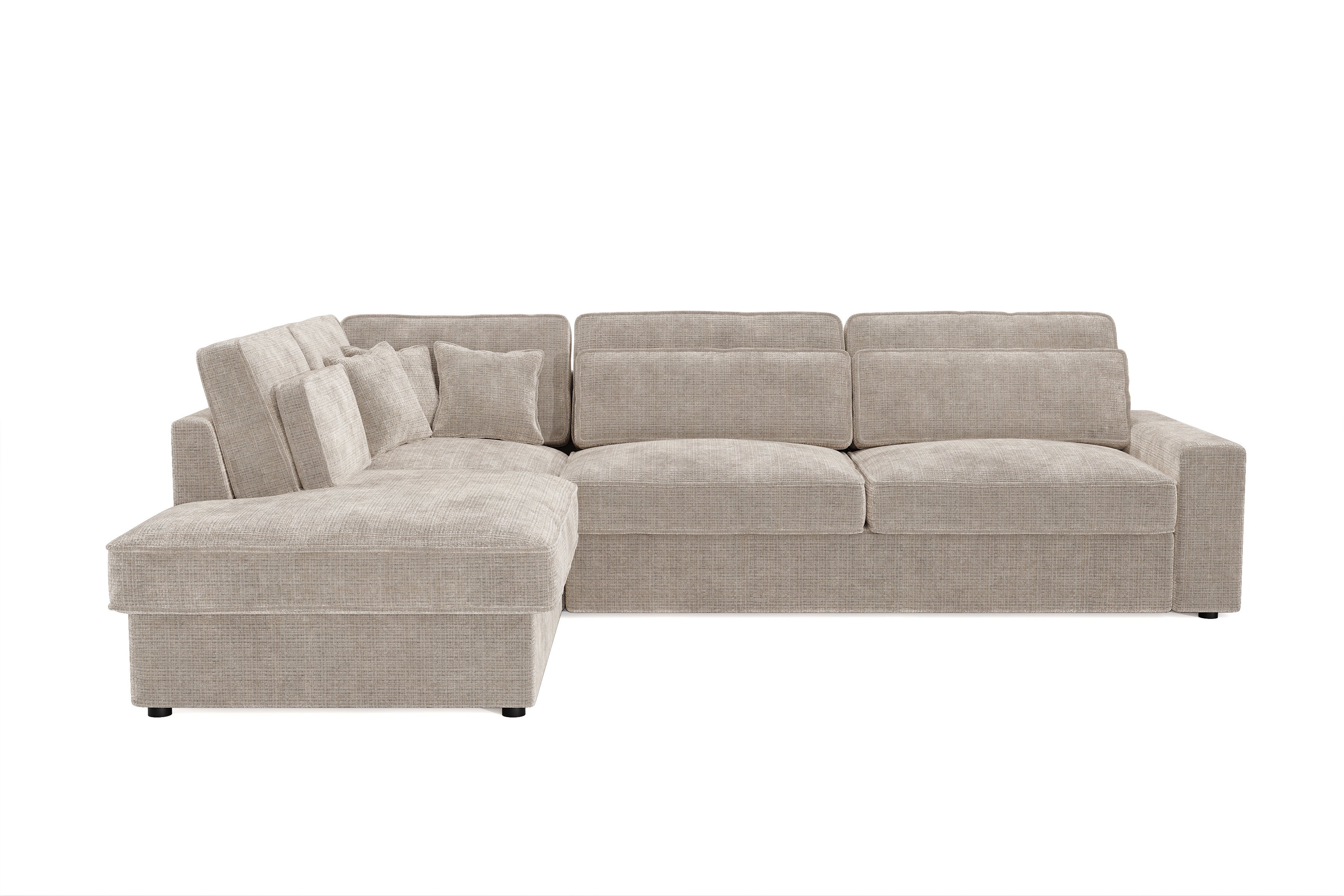 Canapé d'Angle Lexas Tweed Beige