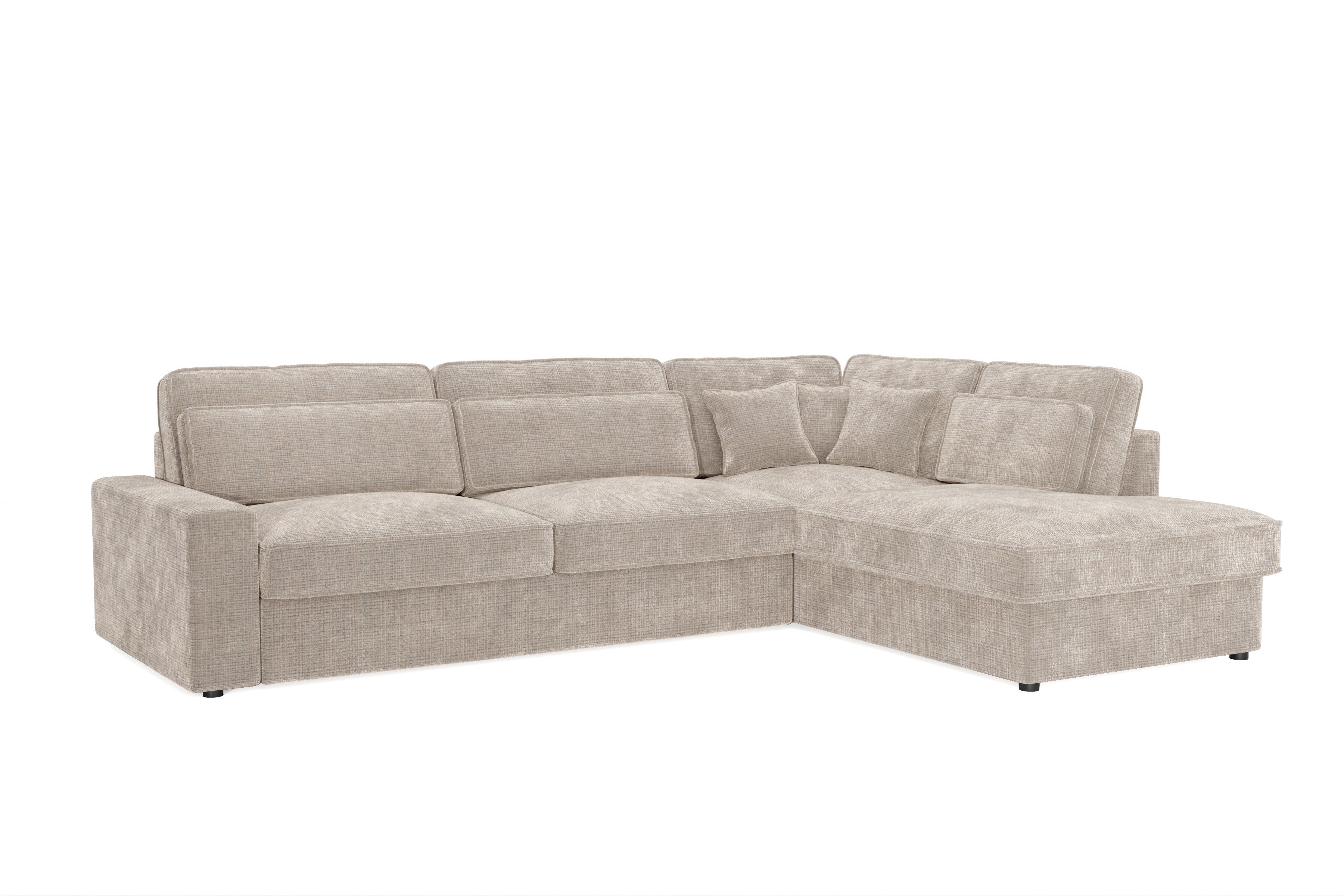 Canapé d'Angle Lexas Tweed Beige