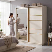 Armoire 2 Portes Coulissantes Lirona Beige