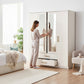 Armoire 4 Portes Gilona Beige