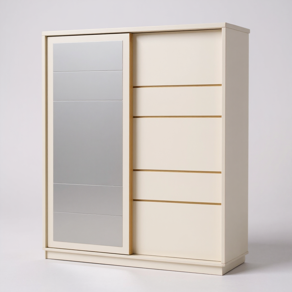 Armoire 2 Portes Coulissantes Lirona Beige