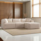 Canapé Modulable Mila Velours Blanc Cassé