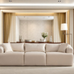 Canapé Modulable Mila Velours Blanc Cassé