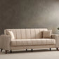 Canapé Convertible Novia Velours Beige