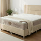 Lit Coffre NEVA BEIGE - Velours
