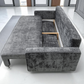 Canapé Convertible Nicale Tweed Gris