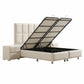 Lit Coffre NOVITA BEIGE - Velours