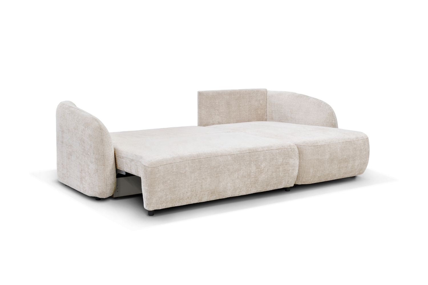 Canapé d'Angle Porty Tweed Crème