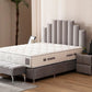 Lit Coffre POLO GRIS - Velours