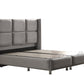 Lit Coffre RIO GRIS - Velours