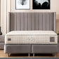 Lit Coffre SANA GRIS - Velours