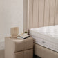 Lit Coffre SANA BEIGE - Velours