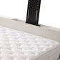 Lit Coffre TV Intégré CRAFTY BLANC CASSÉ - Chenille