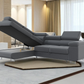 Canapé d'Angle Convertible Tona Velours Gris