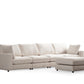 Canapé Modulable Julia Velours 4+1 Pouf