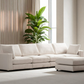 Canapé Modulable Julia Velours 4+1 Pouf