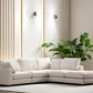 Canapé Modulable Julia Velours 4+1 Pouf