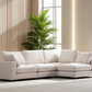 Canapé Modulable Julia Velours 4+1 Pouf