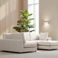 Canapé Modulable Julia Velours 4+1 Pouf