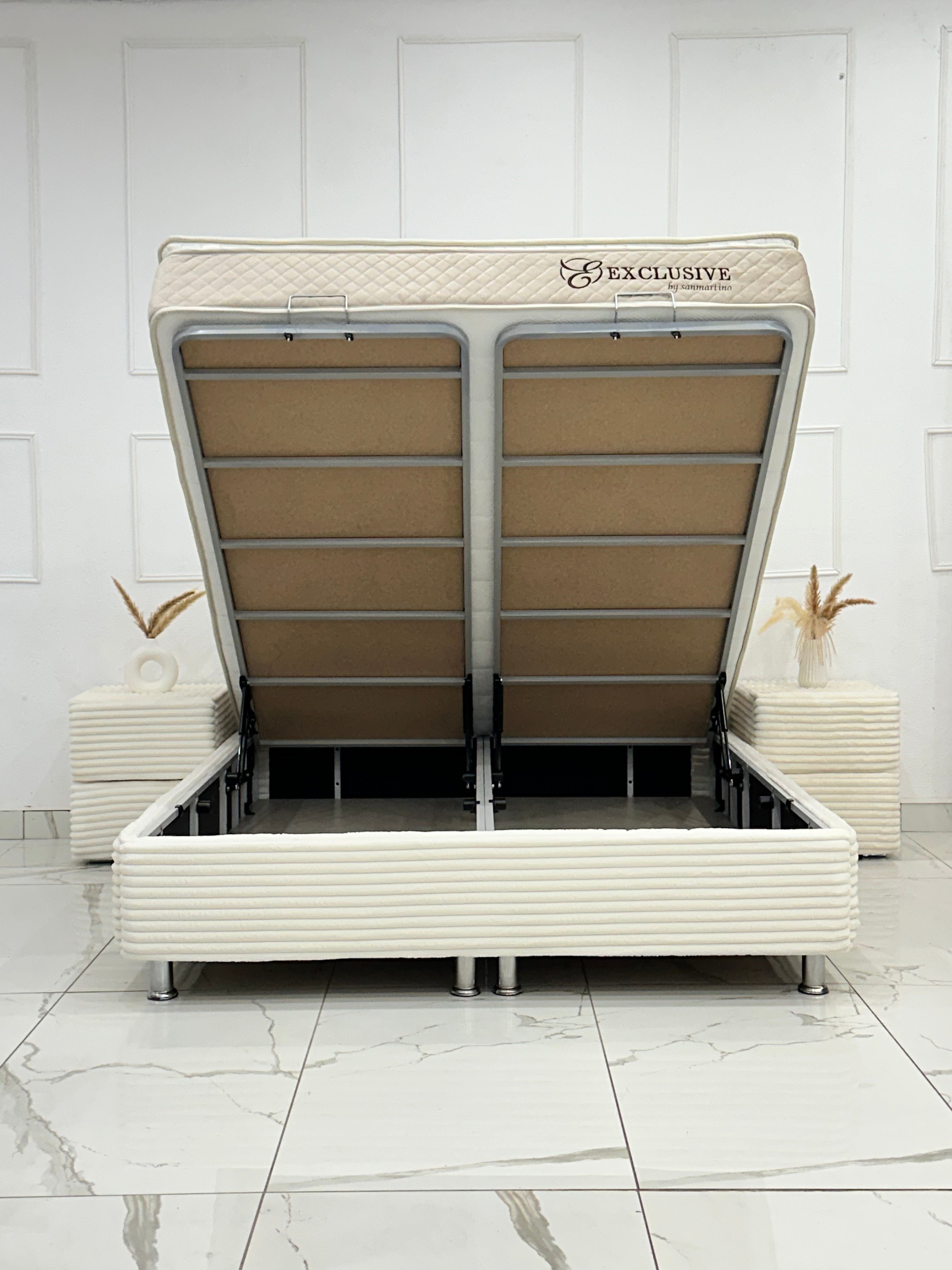 Lit Coffre VANIYA BLANC CASSÉ - Doudoud