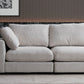 Canapé Modulable Julia Chenille 3+1 Pouf