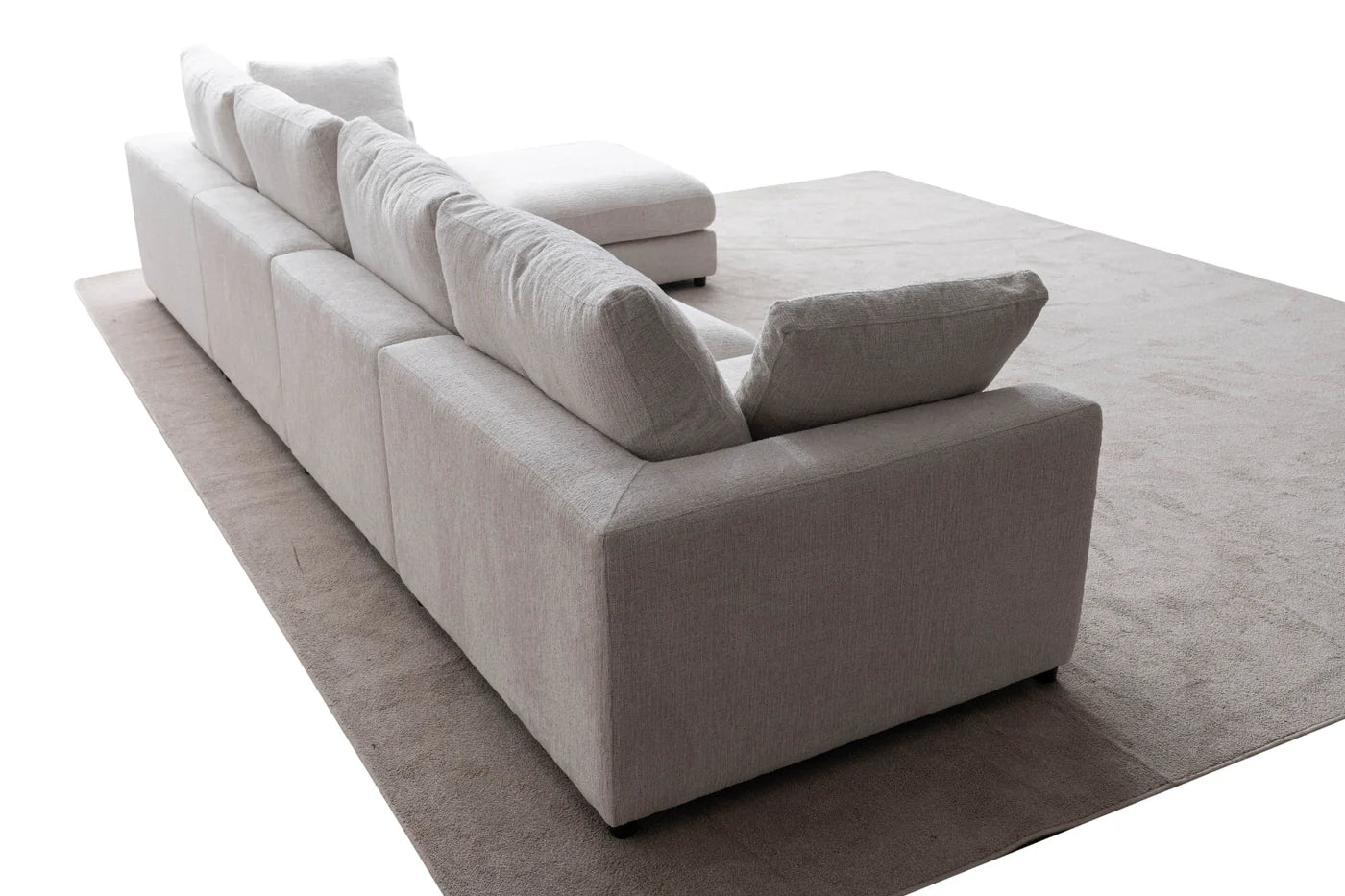 Canapé Modulable Julia Chenille 4+1 Pouf